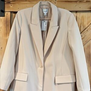 Nine West Women's Beige Blazer XL